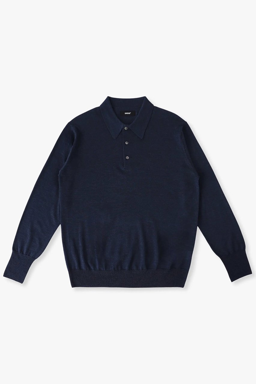 【アンダーアール/UNDER R】の【UNDER R】ハイゲージニットポロ ロングスリーブシャツ 人気、トレンドファッション・服の通販 founy(ファニー) 　ファッション　Fashion　レディースファッション　Fashion for Women　トップス・カットソー　Cut & Sew Tops　ニット　Knit Tops & Sweaters　シャツ・ブラウス・オフィスカジュアル　Elegant Blouses & Button-Ups　カジュアルプルオーバー・ニットトップス　Pullovers & Knit Tops / Casual Pullovers　ユニセックス　Unisex, Genderless　なめらか　Smooth, Silky Texture　インナー　Innerwear　カットソー　Cut and Sewn Top　クラシカル　Classical, Vintage-Inspired　フィット　Fit, Slim Fit　レギュラー　Regular, Standard Fit　エレガント 上品　Elegant　再入荷　Restock / Back in Stock　 other-1|ID: prp329100004689239 ipo3291000000033866173