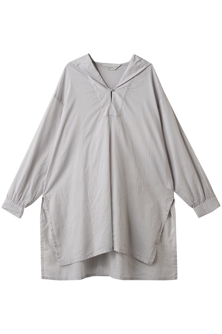 【ミディウミ/MidiUmi】の【9/15 11:00販売開始】sheer sailor collar tunic チュニック インテリア・キッズ・メンズ・レディースファッション・服の通販 founy(ファニー) 　ファッション　Fashion　レディースファッション　Fashion for Women　ワンピース　Dresses　チュニック　Tunic Tops & Dresses　キャミソール　Camisole, Spaghetti Strap Top　サテン　Satin, Glossy Fabric　ジャケット　Jacket, Outerwear　スリット　Slit, Slit Detail　タートルネック　Turtleneck, High Neck　チュニック　Tunic, Long Top　夏　Summer　l.gray|ID: prp329100004689260 ipo3291000000033866304