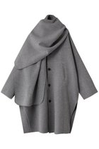 【ニアー ニッポン/near.nippon】のストール付き ケープコート 杢グレー|ID: prp329100004689266 ipo3291000000035840407