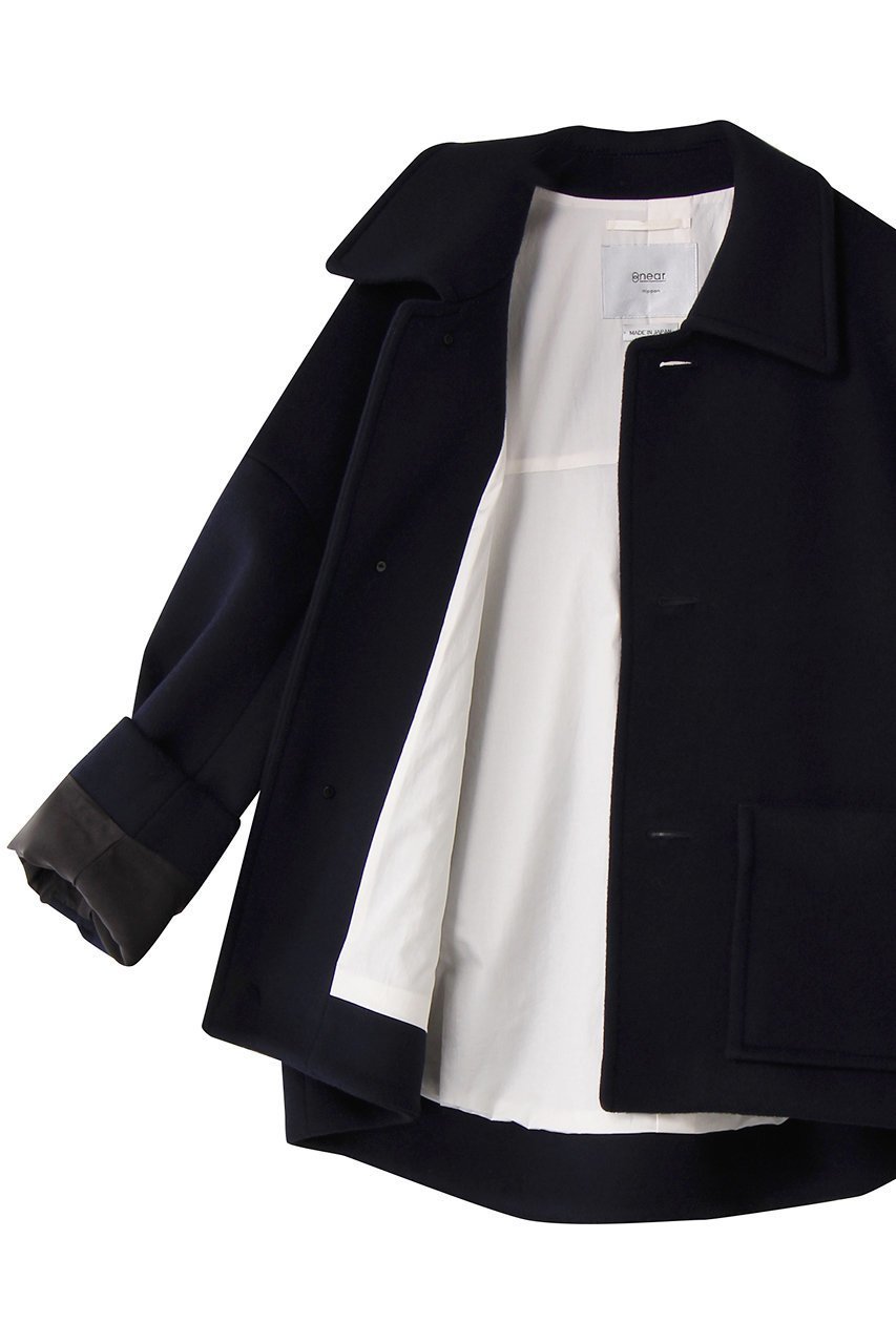 【ニアー ニッポン/near.nippon】のシャルムビーバー ジャケットコート 人気、トレンドファッション・服の通販 founy(ファニー) 　ファッション　Fashion　レディースファッション　Fashion for Women　アウター　Coat / Outerwear Collection　コート・ロングコート・ピーコート　Long Coats, Peacoats & More　レディースジャケット・軽アウター　Jackets　コクーン　Cocoon, Cocoon Silhouette　ショルダー　Shoulder, Shoulder Strap　ショート　Short, Short Length　ジャケット　Jacket, Outerwear　トレンド　Trend, Trending Now　ドロップ　Drop Shoulder, Dropped Style　フォルム　Silhouette, Form　ボトム　Bottoms, Lower Wear　ミドル　Middle Length, Mid Height　エレガント 上品　Elegant　新作・新入荷　New Arrivals / New In　other-6|ID: prp329100004689268 ipo3291000000033866360