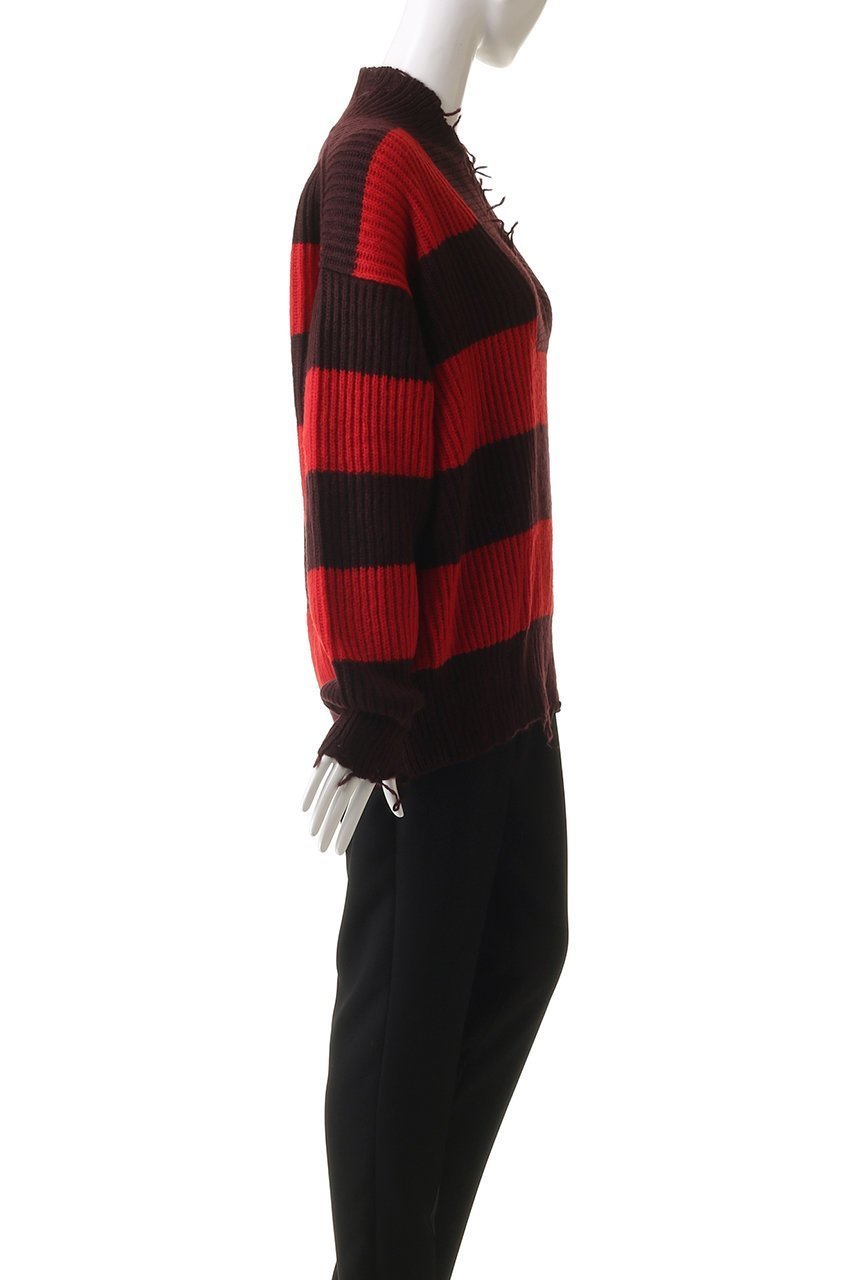 【ステラ マッカートニー/STELLA McCARTNEY】のスポーティストライプVネックジャンパー 人気、トレンドファッション・服の通販 founy(ファニー) 　ファッション　Fashion　レディースファッション　Fashion for Women　トップス・カットソー　Cut & Sew Tops　ニット　Knit Tops & Sweaters　カジュアルプルオーバー・ニットトップス　Pullovers & Knit Tops / Casual Pullovers　Vネックトップス　V-Neck Tops / V-Cut Neckline Shirts　スポーティ　Sporty, Casual Athletic　ダメージ　Distressed, Destroyed　ボーダー　Border, Stripe　ワイド　Wide, Wide Fit　新作・新入荷　New Arrivals / New In　other-3|ID: prp329100004689277 ipo3291000000033866428