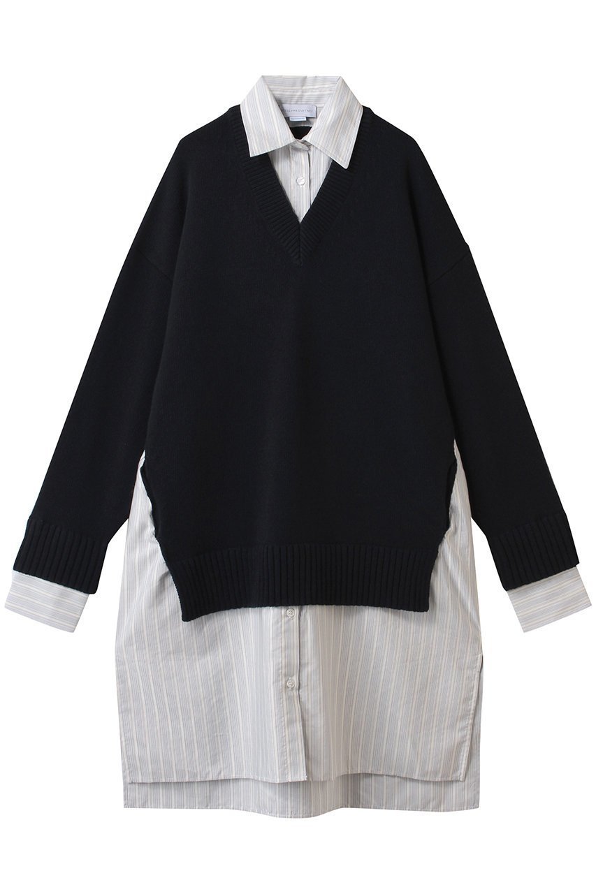 【ステラ マッカートニー/STELLA McCARTNEY】のニット&ファブリックドレス 人気、トレンドファッション・服の通販 founy(ファニー) 　ファッション　Fashion　レディースファッション　Fashion for Women　ワンピース　Dresses　フォーマル・パーティードレス・結婚式用ドレス　Elegant & Casual Dresses　チュニック　Tunic Tops & Dresses　シルク　Silk, 100% Silk　ストライプ　Stripe, Striped Pattern　チュニック　Tunic, Long Top　ドレス　Dress, One-Piece　新作・新入荷　New Arrivals / New In　 other-1|ID: prp329100004689278 ipo3291000000033866432
