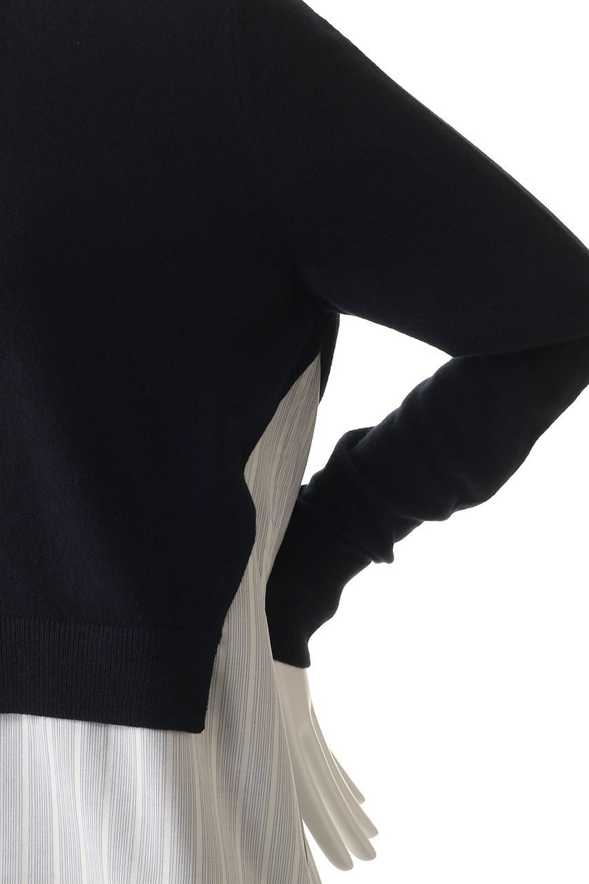 【ステラ マッカートニー/STELLA McCARTNEY】のニット&ファブリックカーディガン 人気、トレンドファッション・服の通販 founy(ファニー) 　ファッション　Fashion　レディースファッション　Fashion for Women　トップス・カットソー　Cut & Sew Tops　ニット　Knit Tops & Sweaters　カーディガン・羽織り　Layered Style Cardigans　カーディガン　Cardigan, Knitwear　ショート　Short, Short Length　シルク　Silk, 100% Silk　ストライプ　Stripe, Striped Pattern　ボトム　Bottoms, Lower Wear　新作・新入荷　New Arrivals / New In　other-5|ID: prp329100004689280 ipo3291000000033866451