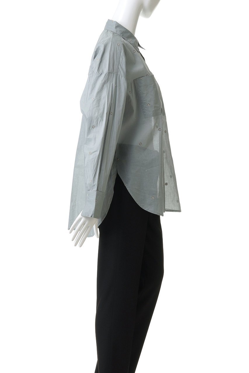 【ヌキテパ/NE QUITTEZ PAS】のCOTTON ORGANZA エンブロイダリー シャツ 人気、トレンドファッション・服の通販 founy(ファニー) 　ファッション　Fashion　レディースファッション　Fashion for Women　トップス・カットソー　Cut & Sew Tops　シャツ・ブラウス・オフィスカジュアル　Elegant Blouses & Button-Ups　エンブロイダリー　Embroidery Design　スリーブ　Sleeve, Long Sleeve / Short Sleeve　ドット　Polka Dot, Dot Pattern　フラワー　Flower, Floral　リゾート　Resort, Vacation Style　ロング　Long, Long-Length　エレガント 上品　Elegant　other-3|ID: prp329100004689283 ipo3291000000035840489