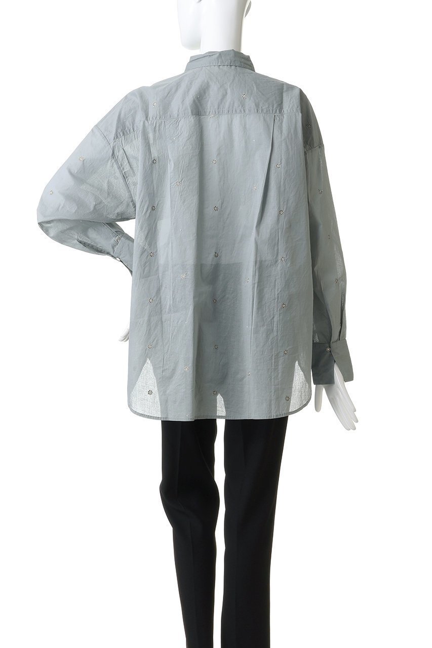 【ヌキテパ/NE QUITTEZ PAS】のCOTTON ORGANZA エンブロイダリー シャツ 人気、トレンドファッション・服の通販 founy(ファニー) 　ファッション　Fashion　レディースファッション　Fashion for Women　トップス・カットソー　Cut & Sew Tops　シャツ・ブラウス・オフィスカジュアル　Elegant Blouses & Button-Ups　エンブロイダリー　Embroidery Design　スリーブ　Sleeve, Long Sleeve / Short Sleeve　ドット　Polka Dot, Dot Pattern　フラワー　Flower, Floral　リゾート　Resort, Vacation Style　ロング　Long, Long-Length　エレガント 上品　Elegant　other-4|ID: prp329100004689283 ipo3291000000035840492