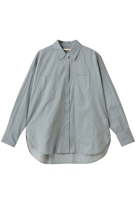 【ヌキテパ/NE QUITTEZ PAS】 COTTON ORGANZA エンブロイダリー シャツ人気、トレンドファッション・服の通販 founy(ファニー) ファッション Fashion レディースファッション Fashion for Women トップス・カットソー Cut & Sew Tops シャツ・ブラウス・オフィスカジュアル Elegant Blouses & Button-Ups エンブロイダリー Embroidery Design スリーブ Sleeve, Long Sleeve / Short Sleeve ドット Polka Dot, Dot Pattern フラワー Flower, Floral リゾート Resort, Vacation Style ロング Long, Long-Length エレガント 上品 Elegant |ID:prp329100004689283
