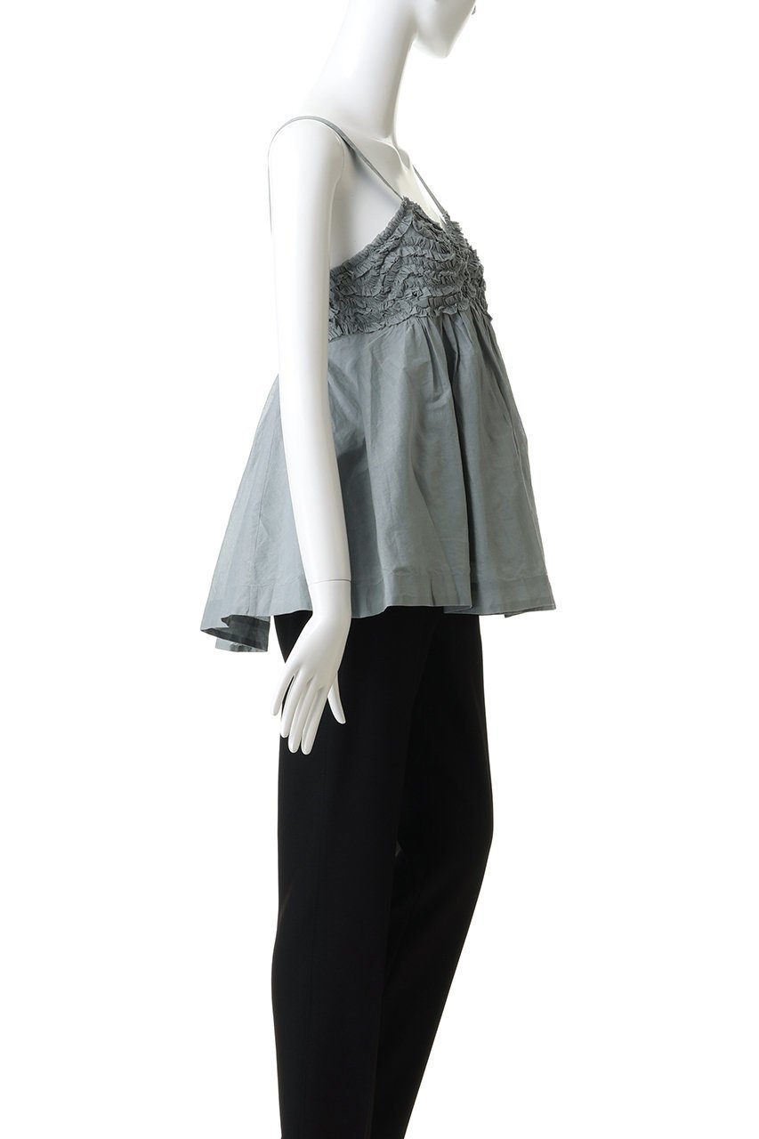 【ヌキテパ/NE QUITTEZ PAS】のCOTTON ORGANZA フリルド キャミ トップ 人気、トレンドファッション・服の通販 founy(ファニー) 　ファッション　Fashion　レディースファッション　Fashion for Women　トップス・カットソー　Cut & Sew Tops　キャミソール&ノースリーブ　Camisoles & Sleeveless Tops　シャツ・ブラウス・オフィスカジュアル　Elegant Blouses & Button-Ups　カットソー　Cut and Sewn Top　キャミ　Camisole, Cami Top　ノースリーブ　Sleeveless, No-Sleeve　フェミニン　Feminine, Girly　新作・新入荷　New Arrivals / New In　other-3|ID: prp329100004689285 ipo3291000000033866482