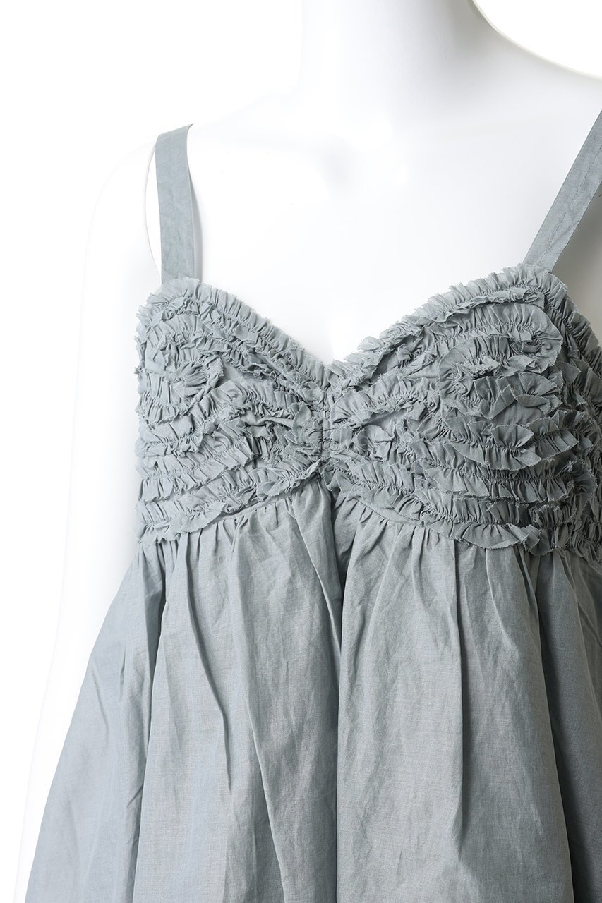 【ヌキテパ/NE QUITTEZ PAS】のCOTTON ORGANZA フリルド キャミ トップ 人気、トレンドファッション・服の通販 founy(ファニー) 　ファッション　Fashion　レディースファッション　Fashion for Women　トップス・カットソー　Cut & Sew Tops　キャミソール&ノースリーブ　Camisoles & Sleeveless Tops　シャツ・ブラウス・オフィスカジュアル　Elegant Blouses & Button-Ups　カットソー　Cut and Sewn Top　キャミ　Camisole, Cami Top　ノースリーブ　Sleeveless, No-Sleeve　フェミニン　Feminine, Girly　新作・新入荷　New Arrivals / New In　other-5|ID: prp329100004689285 ipo3291000000033866486