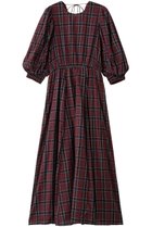 【ヌキテパ/NE QUITTEZ PAS】のCOTTON VOILE チェック ボリューム スリーブ ドレス レッド|ID:prp329100004689292