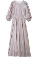 【ヌキテパ/NE QUITTEZ PAS】のCOTTON VOILE ストライプ ボリューム スリーブ ドレス 人気、トレンドファッション・服の通販 founy(ファニー) ファッション Fashion レディースファッション Fashion for Women ワンピース Dresses フォーマル・パーティードレス・結婚式用ドレス Elegant & Casual Dresses チュニック Tunic Tops & Dresses シャーリング Shirring, Ruched ストライプ Stripe, Striped Pattern スリーブ Sleeve, Long Sleeve / Short Sleeve チュニック Tunic, Long Top ドレス Dress, One-Piece バルーン Balloon, Balloon Silhouette フレア Flare, Flared ミックス Mix, Mixed Style ロング Long, Long-Length |ID:prp329100004689295