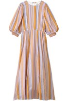 【ヌキテパ/NE QUITTEZ PAS】のCOTTON VOILE ストライプ ボリューム スリーブ ドレス オレンジ|ID: prp329100004689295 ipo3291000000036204035