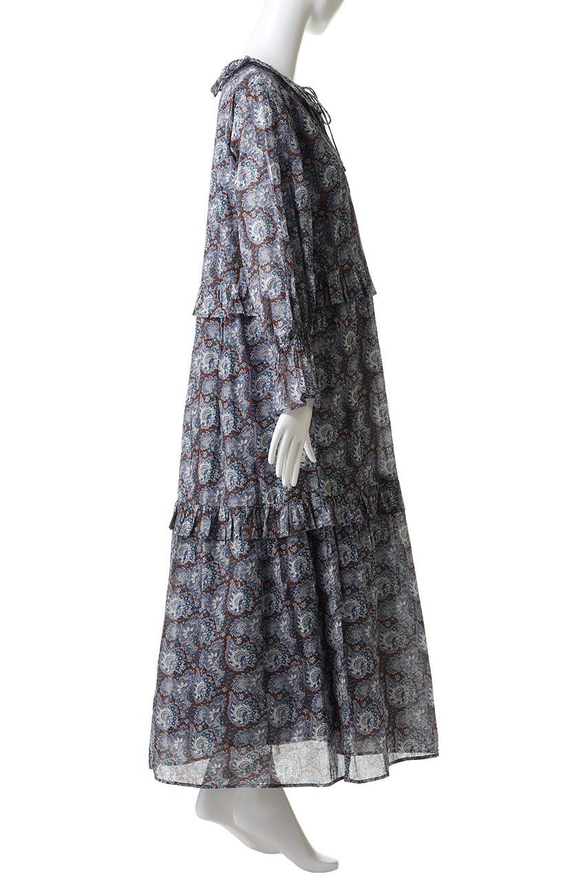 【ヌキテパ/NE QUITTEZ PAS】のCOTTON ORGANZA ペイズリー ダンス フリル ドレス 人気、トレンドファッション・服の通販 founy(ファニー) 　ファッション　Fashion　レディースファッション　Fashion for Women　ワンピース　Dresses　フォーマル・パーティードレス・結婚式用ドレス　Elegant & Casual Dresses　チュニック　Tunic Tops & Dresses　チュニック　Tunic, Long Top　ドレス　Dress, One-Piece　フリル　Frill, Ruffle　ペイズリー　Paisley, Ethnic Pattern　リゾート　Resort, Vacation Style　ロング　Long, Long-Length　新作・新入荷　New Arrivals / New In　other-3|ID: prp329100004689296 ipo3291000000033866566