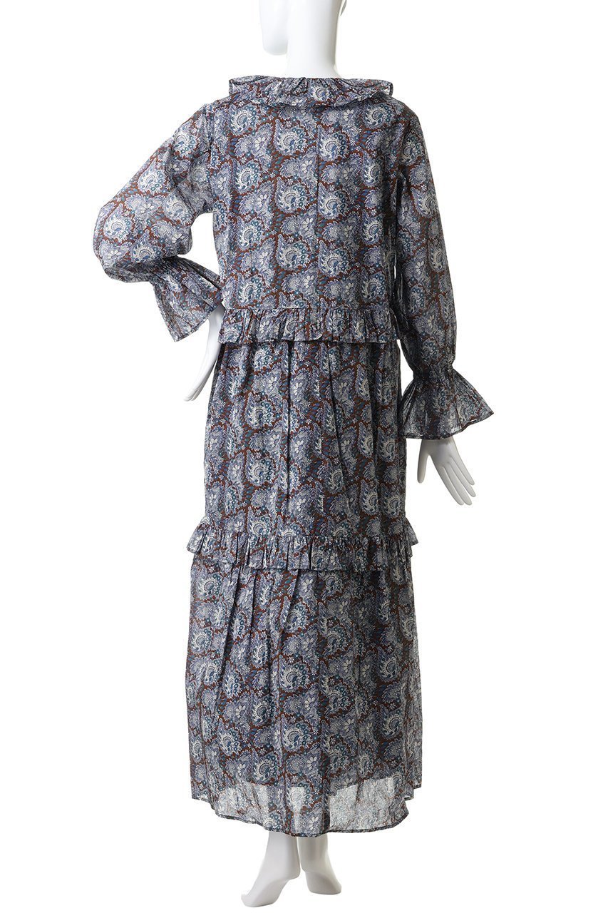 【ヌキテパ/NE QUITTEZ PAS】のCOTTON ORGANZA ペイズリー ダンス フリル ドレス 人気、トレンドファッション・服の通販 founy(ファニー) 　ファッション　Fashion　レディースファッション　Fashion for Women　ワンピース　Dresses　フォーマル・パーティードレス・結婚式用ドレス　Elegant & Casual Dresses　チュニック　Tunic Tops & Dresses　チュニック　Tunic, Long Top　ドレス　Dress, One-Piece　フリル　Frill, Ruffle　ペイズリー　Paisley, Ethnic Pattern　リゾート　Resort, Vacation Style　ロング　Long, Long-Length　other-4|ID: prp329100004689296 ipo3291000000035402694