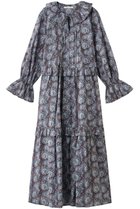 【ヌキテパ/NE QUITTEZ PAS】のCOTTON ORGANZA ペイズリー ダンス フリル ドレス ブルー|ID: prp329100004689296 ipo3291000000036204046