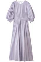 【ヌキテパ/NE QUITTEZ PAS】のCOTTON LUREX ストライプ ボリューム スリーブ ドレス 人気、トレンドファッション・服の通販 founy(ファニー) ファッション Fashion レディースファッション Fashion for Women ワンピース Dresses フォーマル・パーティードレス・結婚式用ドレス Elegant & Casual Dresses チュニック Tunic Tops & Dresses ストライプ Stripe, Striped Pattern スリーブ Sleeve, Long Sleeve / Short Sleeve チュニック Tunic, Long Top ドレス Dress, One-Piece フェミニン Feminine, Girly リボン Ribbon, Bow ロング Long, Long-Length エレガント 上品 Elegant thumbnail ラベンダー|ID: prp329100004689297 ipo3291000000035695046