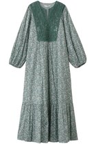 【ヌキテパ/NE QUITTEZ PAS】のCOTTON ORGANZA ペイズリー ダンス レース ヨーク ドレス グリーン|ID:prp329100004689298