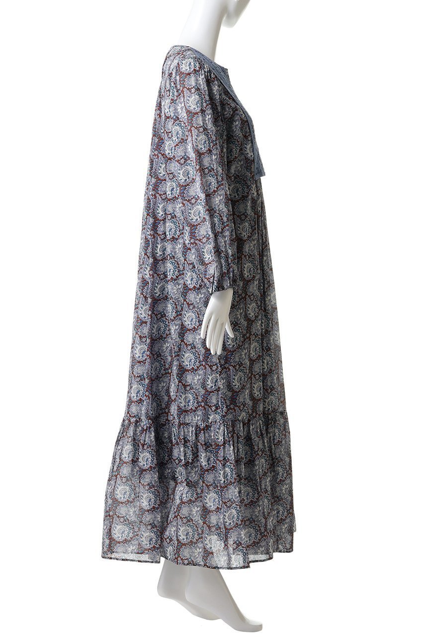 【ヌキテパ/NE QUITTEZ PAS】のCOTTON ORGANZA ペイズリー ダンス レース ヨーク ドレス 人気、トレンドファッション・服の通販 founy(ファニー) 　ファッション　Fashion　レディースファッション　Fashion for Women　ワンピース　Dresses　フォーマル・パーティードレス・結婚式用ドレス　Elegant & Casual Dresses　チュニック　Tunic Tops & Dresses　スリット　Slit, Slit Detail　スリーブ　Sleeve, Long Sleeve / Short Sleeve　チュニック　Tunic, Long Top　ドレス　Dress, One-Piece　ペイズリー　Paisley, Ethnic Pattern　ヨーク　Yoke, Yoke Design　リゾート　Resort, Vacation Style　リラックス　Relax, Relaxed Fit　レース　Lace, Lace Fabric　ロング　Long, Long-Length　other-3|ID: prp329100004689298 ipo3291000000035402718