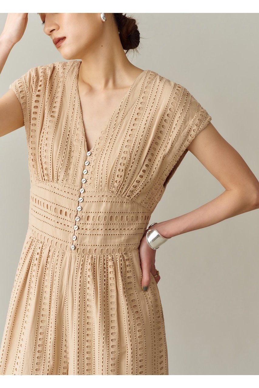 【ヌキテパ/NE QUITTEZ PAS】のSTRIPE CUTWORK オールインワン 人気、トレンドファッション・服の通販 founy(ファニー) 　ファッション　Fashion　レディースファッション　Fashion for Women　パンツ　Pants & Trousers　ギャザー　Gathered, Ruffled　ストライプ　Stripe, Striped Pattern　フロント　Front, Front Design　ワーク　Workwear, Utility Style　エレガント 上品　Elegant　新作・新入荷　New Arrivals / New In　other-7|ID: prp329100004689300 ipo3291000000033866615