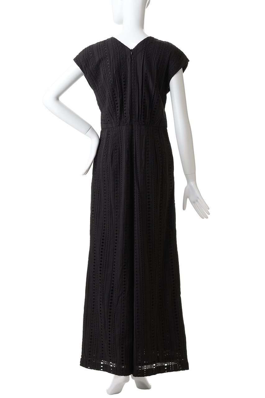 【ヌキテパ/NE QUITTEZ PAS】のSTRIPE CUTWORK オールインワン 人気、トレンドファッション・服の通販 founy(ファニー) 　ファッション　Fashion　レディースファッション　Fashion for Women　パンツ　Pants & Trousers　ギャザー　Gathered, Ruffled　ストライプ　Stripe, Striped Pattern　フロント　Front, Front Design　ワーク　Workwear, Utility Style　エレガント 上品　Elegant　other-4|ID: prp329100004689300 ipo3291000000036204076