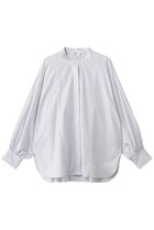 【プルミエ アロンディスモン/1er Arrondissement】のコットンポプリンバンドカラーシャツ 人気、トレンドファッション・服の通販 founy(ファニー) ファッション Fashion レディースファッション Fashion for Women トップス・カットソー Cut & Sew Tops シャツ・ブラウス・オフィスカジュアル Elegant Blouses & Button-Ups ギャザー Gathered, Ruffled スラックス Slacks, Dress Pants スリット Slit, Slit Detail スリーブ Sleeve, Long Sleeve / Short Sleeve デニム Denim, Jeans Material ロング Long, Long-Length 新作・新入荷 New Arrivals / New In thumbnail ストライプ|ID: prp329100004689302 ipo3291000000033866619