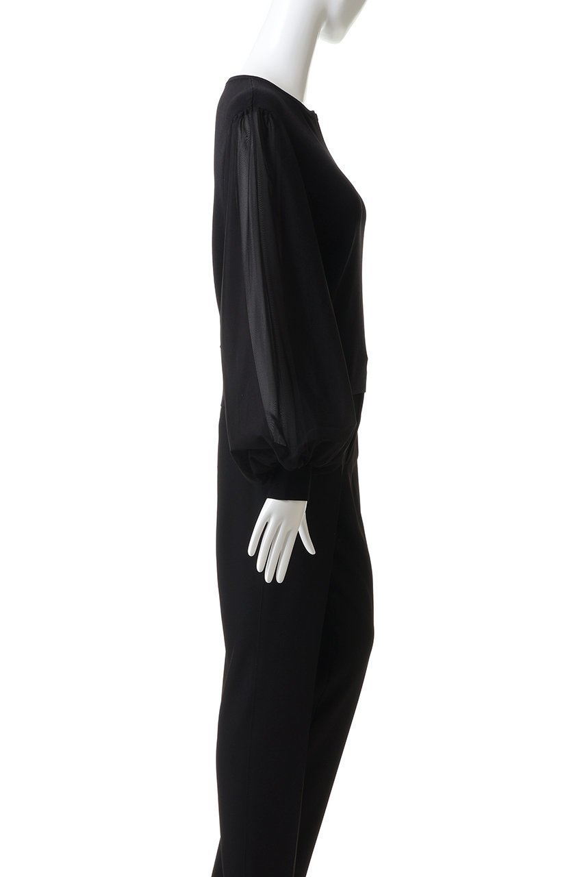 【アルアバイル/allureville】のチュールスリーブプルオーバー 人気、トレンドファッション・服の通販 founy(ファニー) 　ファッション　Fashion　レディースファッション　Fashion for Women　トップス・カットソー　Cut & Sew Tops　ニット　Knit Tops & Sweaters　カジュアルプルオーバー・ニットトップス　Pullovers & Knit Tops / Casual Pullovers　シアー　Sheer, See-Through　シンプル　Simple, Minimal　スリーブ　Sleeve, Long Sleeve / Short Sleeve　フェミニン　Feminine, Girly　新作・新入荷　New Arrivals / New In　other-3|ID: prp329100004689308 ipo3291000000033866658