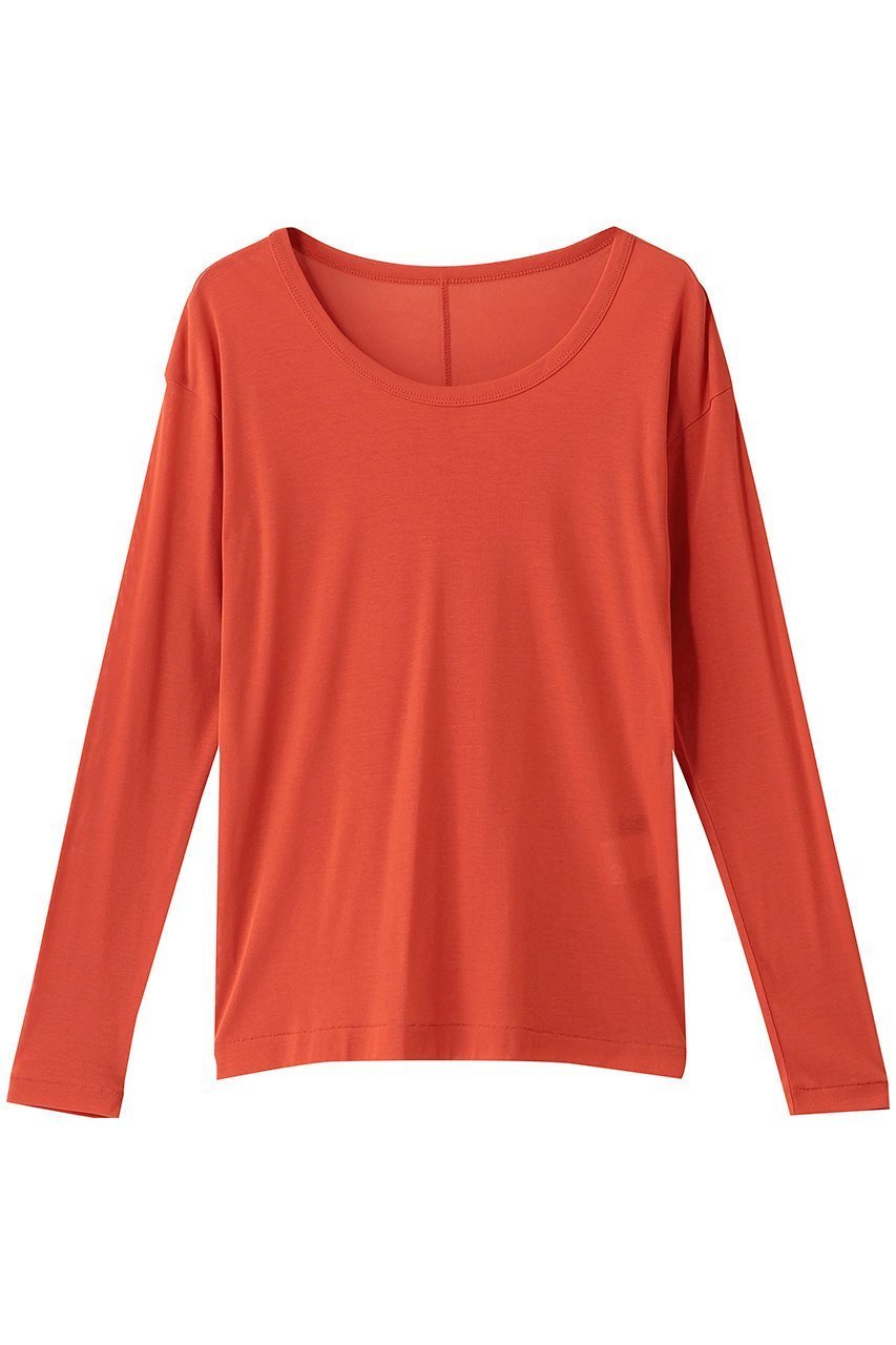 【アルアバイル/allureville】の強撚シアーフライスプルオーバー インテリア・キッズ・メンズ・レディースファッション・服の通販 founy(ファニー) ファッション Fashion レディースファッション Fashion for Women トップス・カットソー Cut & Sew Tops シャツ・ブラウス・オフィスカジュアル Elegant Blouses & Button-Ups ロングTシャツ・Tシャツ Longline T-Shirts & Tees カジュアルプルオーバー・ニットトップス Pullovers & Knit Tops / Casual Pullovers カットソー・ベーシックTシャツ Cut-and-Sewn Tops / Stretch Tees & Basics インナー Innerwear シンプル Simple, Minimal ジャケット Jacket, Outerwear スリーブ Sleeve, Long Sleeve / Short Sleeve ロング Long, Long-Length エレガント 上品 Elegant 再入荷 Restock / Back in Stock オレンジ|ID: prp329100004689309 ipo3291000000035695071