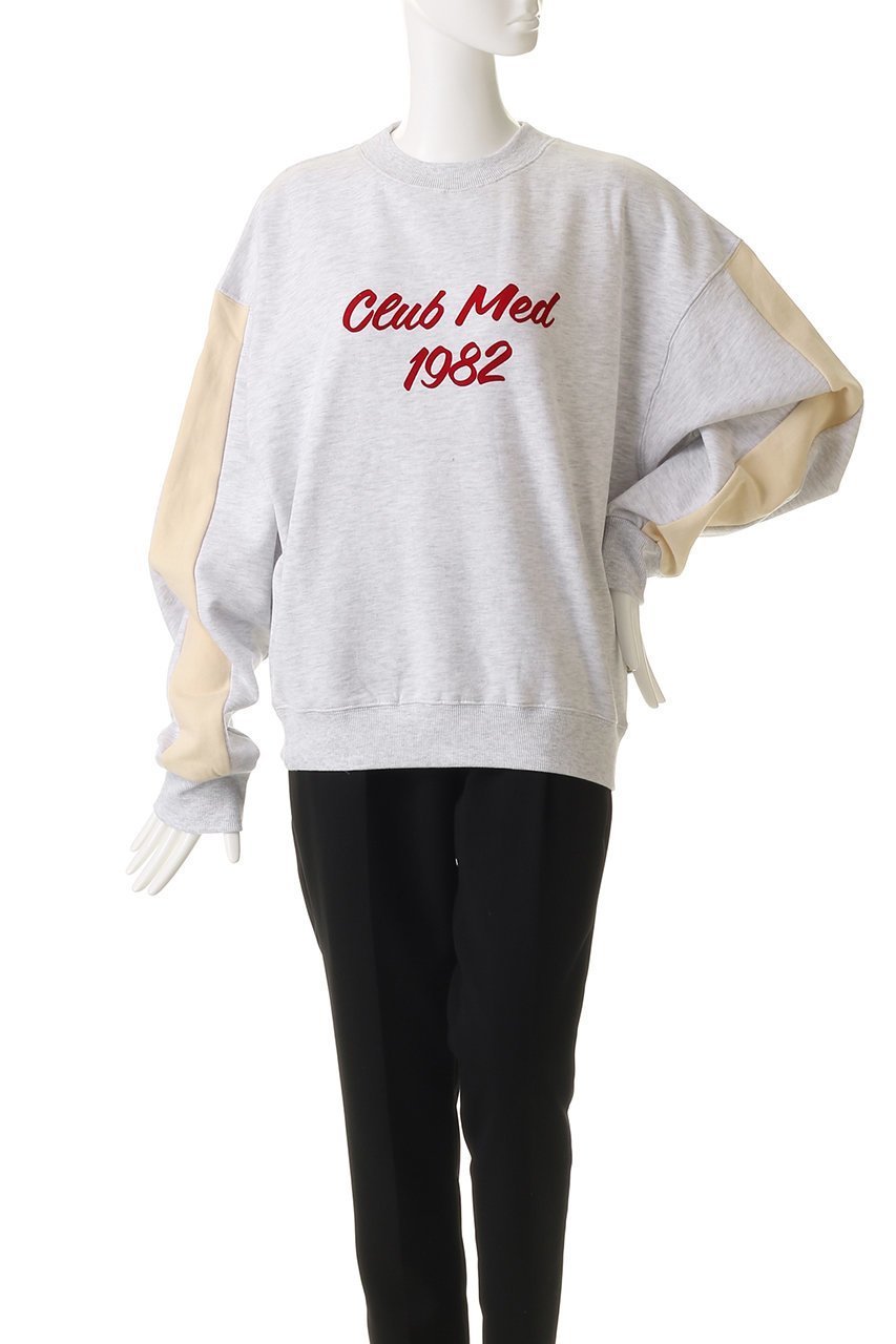 【エリオポール/heliopole】の【ARAMINTA JAMES】CLUB MED SWEATSHIRT スウェット 人気、トレンドファッション・服の通販 founy(ファニー) 　ファッション　Fashion　レディースファッション　Fashion for Women　トップス・カットソー　Cut & Sew Tops　シャツ・ブラウス・オフィスカジュアル　Elegant Blouses & Button-Ups　レディースパーカー・カジュアルフーディー　Casual Hoodies & Sweatshirts　ロングTシャツ・Tシャツ　Longline T-Shirts & Tees　スウェット・クルーネックトップス　Sweatshirts & Crewnecks / Relaxed Fit Sweat Tops　カットソー・ベーシックTシャツ　Cut-and-Sewn Tops / Stretch Tees & Basics　シンプル　Simple, Minimal　スウェット / スエット　Sweatshirt, Sweatwear　フロント　Front, Front Design　ボトム　Bottoms, Lower Wear　新作・新入荷　New Arrivals / New In　other-2|ID: prp329100004689314 ipo3291000000033866701