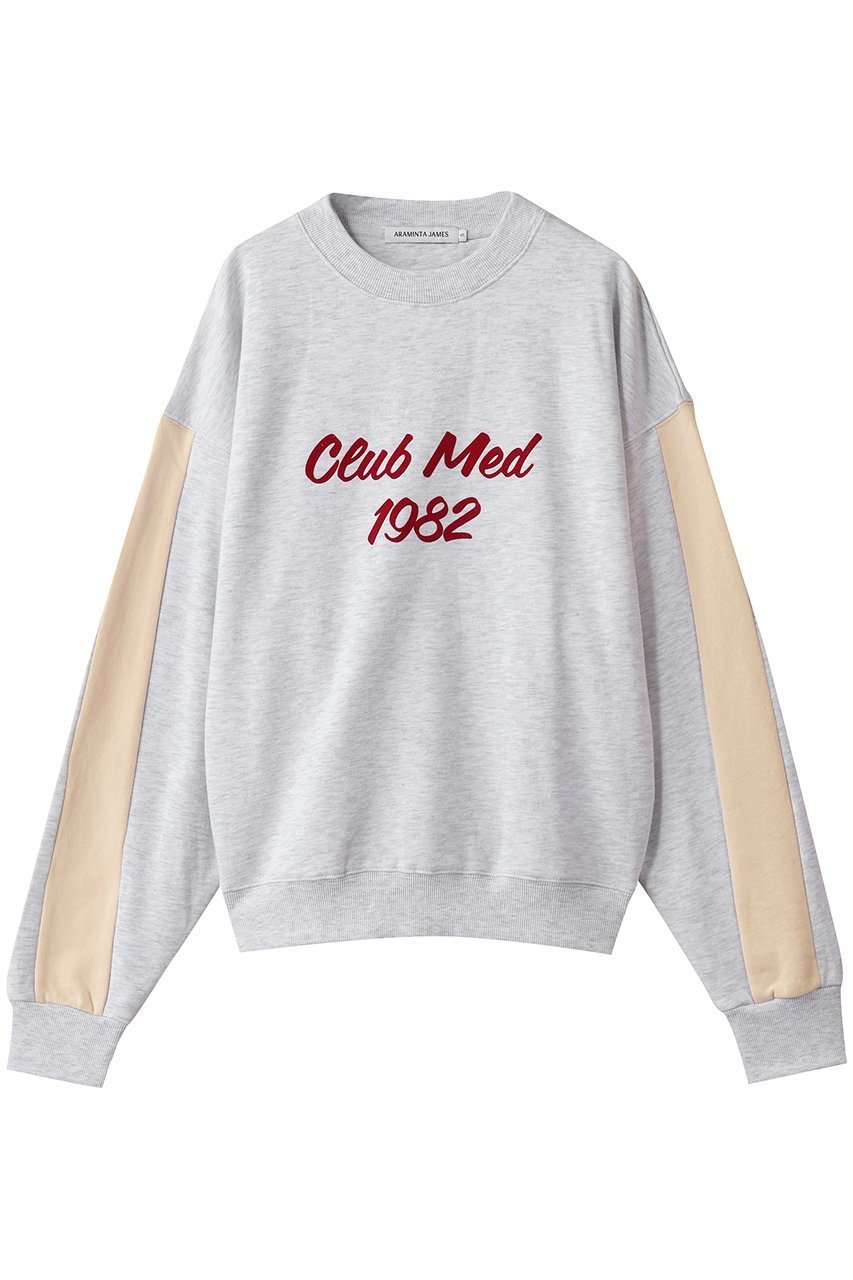 【エリオポール/heliopole】の【ARAMINTA JAMES】CLUB MED SWEATSHIRT スウェット 人気、トレンドファッション・服の通販 founy(ファニー) 　ファッション　Fashion　レディースファッション　Fashion for Women　トップス・カットソー　Cut & Sew Tops　シャツ・ブラウス・オフィスカジュアル　Elegant Blouses & Button-Ups　レディースパーカー・カジュアルフーディー　Casual Hoodies & Sweatshirts　ロングTシャツ・Tシャツ　Longline T-Shirts & Tees　スウェット・クルーネックトップス　Sweatshirts & Crewnecks / Relaxed Fit Sweat Tops　カットソー・ベーシックTシャツ　Cut-and-Sewn Tops / Stretch Tees & Basics　シンプル　Simple, Minimal　スウェット / スエット　Sweatshirt, Sweatwear　フロント　Front, Front Design　ボトム　Bottoms, Lower Wear　 other-1|ID: prp329100004689314 ipo3291000000035986323