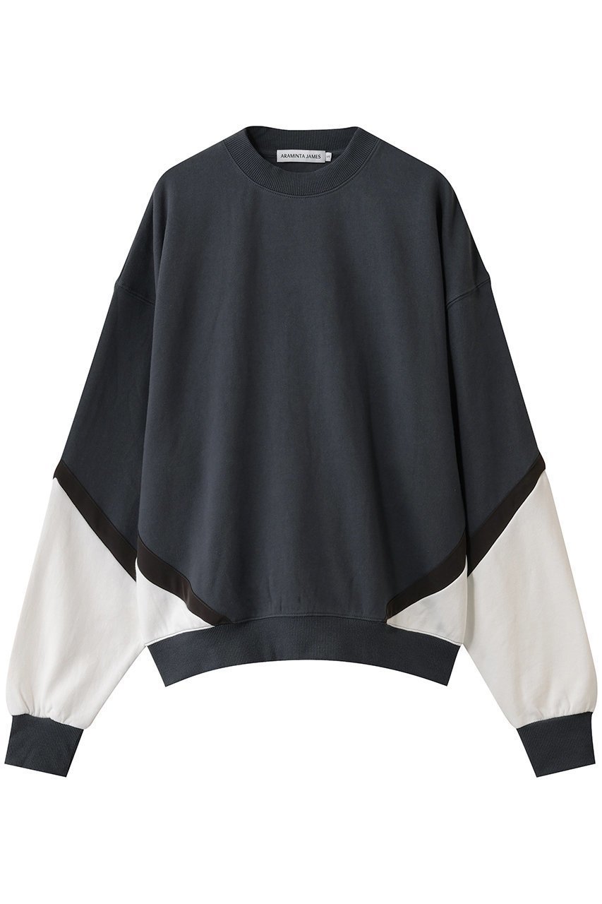 【エリオポール/heliopole】の【ARAMINTA JAMES】SPLICE SWEATSHIRT スウェット 人気、トレンドファッション・服の通販 founy(ファニー) 　ファッション　Fashion　レディースファッション　Fashion for Women　トップス・カットソー　Cut & Sew Tops　シャツ・ブラウス・オフィスカジュアル　Elegant Blouses & Button-Ups　レディースパーカー・カジュアルフーディー　Casual Hoodies & Sweatshirts　ロングTシャツ・Tシャツ　Longline T-Shirts & Tees　スウェット・クルーネックトップス　Sweatshirts & Crewnecks / Relaxed Fit Sweat Tops　カットソー・ベーシックTシャツ　Cut-and-Sewn Tops / Stretch Tees & Basics　スウェット / スエット　Sweatshirt, Sweatwear　新作・新入荷　New Arrivals / New In　 other-1|ID: prp329100004689316 ipo3291000000033866707