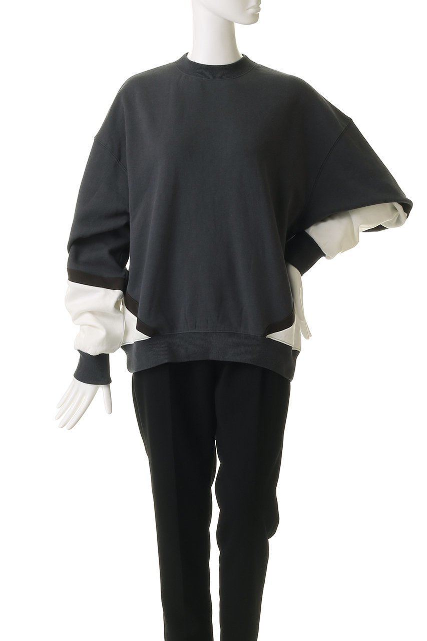【エリオポール/heliopole】の【ARAMINTA JAMES】SPLICE SWEATSHIRT スウェット 人気、トレンドファッション・服の通販 founy(ファニー) 　ファッション　Fashion　レディースファッション　Fashion for Women　トップス・カットソー　Cut & Sew Tops　シャツ・ブラウス・オフィスカジュアル　Elegant Blouses & Button-Ups　レディースパーカー・カジュアルフーディー　Casual Hoodies & Sweatshirts　ロングTシャツ・Tシャツ　Longline T-Shirts & Tees　スウェット・クルーネックトップス　Sweatshirts & Crewnecks / Relaxed Fit Sweat Tops　カットソー・ベーシックTシャツ　Cut-and-Sewn Tops / Stretch Tees & Basics　スウェット / スエット　Sweatshirt, Sweatwear　新作・新入荷　New Arrivals / New In　other-2|ID: prp329100004689316 ipo3291000000033866709