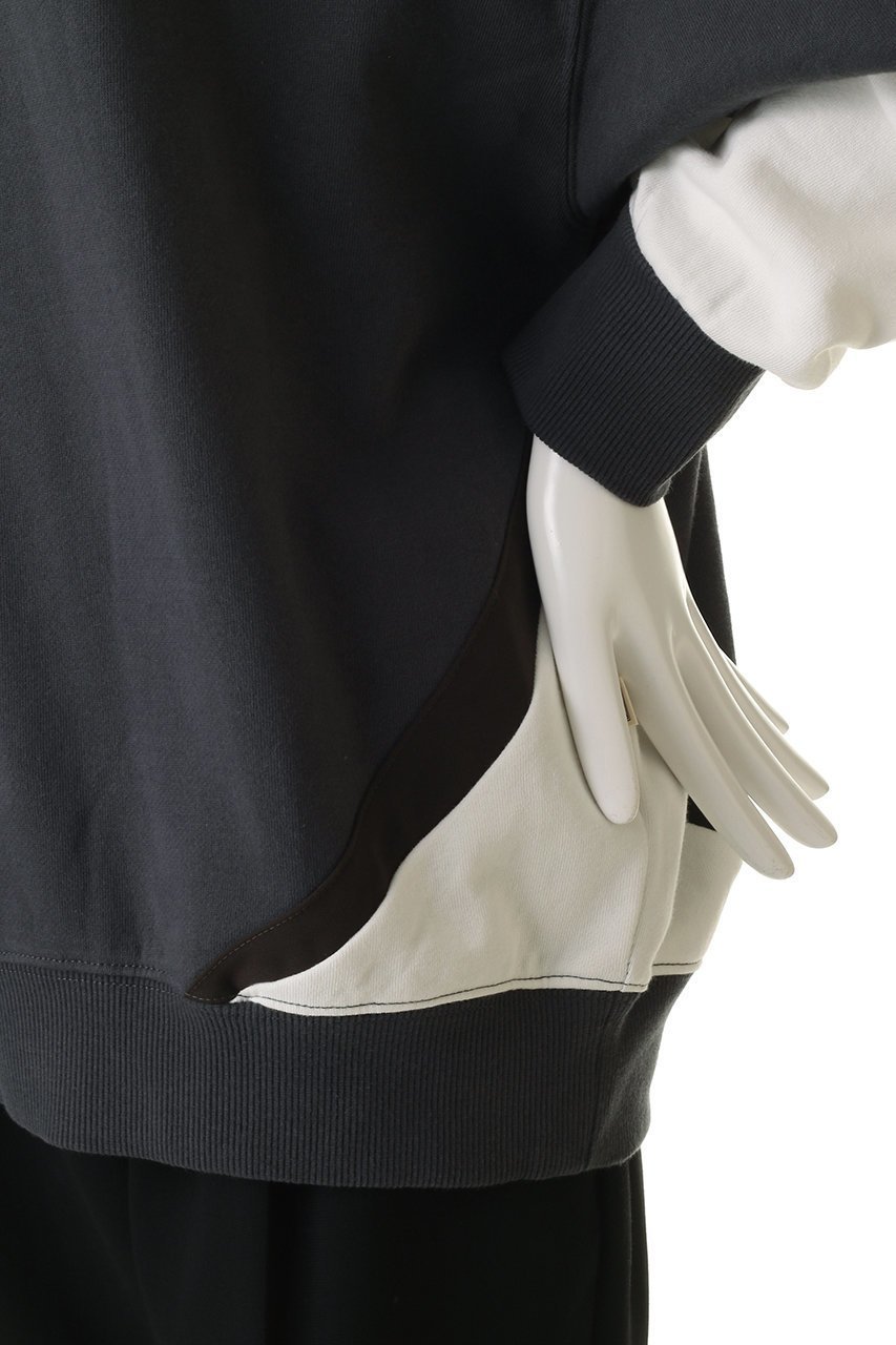 【エリオポール/heliopole】の【ARAMINTA JAMES】SPLICE SWEATSHIRT スウェット 人気、トレンドファッション・服の通販 founy(ファニー) 　ファッション　Fashion　レディースファッション　Fashion for Women　トップス・カットソー　Cut & Sew Tops　シャツ・ブラウス・オフィスカジュアル　Elegant Blouses & Button-Ups　レディースパーカー・カジュアルフーディー　Casual Hoodies & Sweatshirts　ロングTシャツ・Tシャツ　Longline T-Shirts & Tees　スウェット・クルーネックトップス　Sweatshirts & Crewnecks / Relaxed Fit Sweat Tops　カットソー・ベーシックTシャツ　Cut-and-Sewn Tops / Stretch Tees & Basics　スウェット / スエット　Sweatshirt, Sweatwear　other-5|ID: prp329100004689316 ipo3291000000035402748