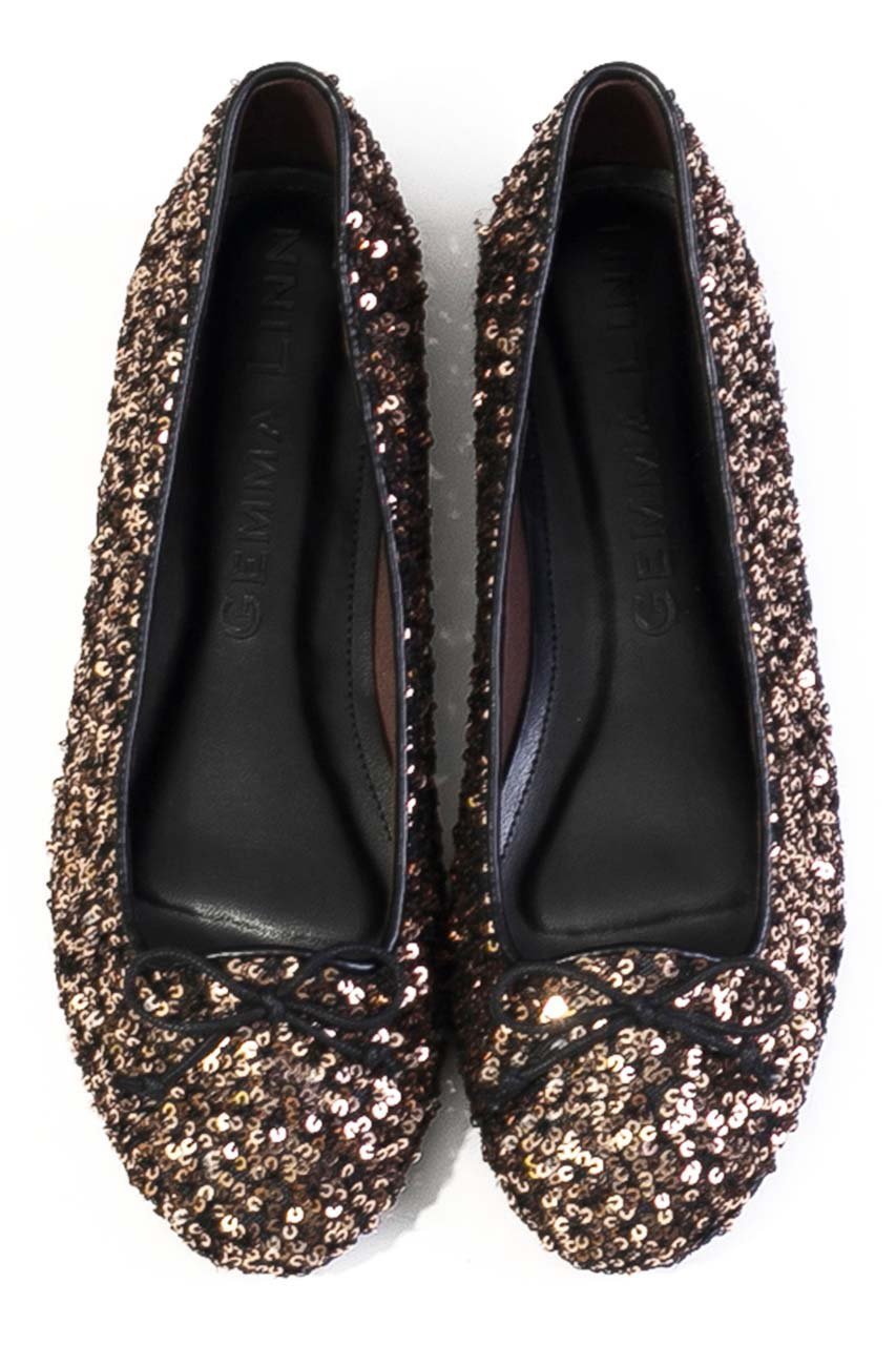 【ダニエラ アンド ジェマ/Daniella & GEMMA】のラウンドスパンコールバレエ インテリア・キッズ・メンズ・レディースファッション・服の通販 founy(ファニー) 　ファッション　Fashion　レディースファッション　Fashion for Women　クッション　Cushion, Throw Pillow　シューズ　Shoes, Footwear　スパンコール　Sequins, Sequin Embellishment　バレエ　Ballet, Ballet Style　フラット　Flat, Flat Shoes　ラウンド　Round, Round Neck　A/W・秋冬　Autumn/Winter　ブロンズ|ID: prp329100004689318 ipo3291000000035402754