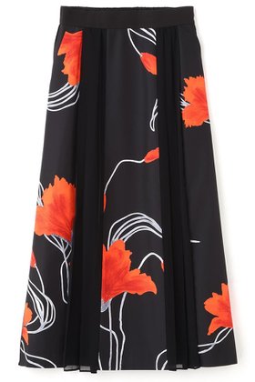 【アドーア/ADORE】 ドローイングフラワープリントスカート人気、トレンドファッション・服の通販 founy(ファニー) ファッション Fashion レディースファッション Fashion for Women スカート Skirts ロングスカート Long Skirts / Maxi & Midi Skirts シンプル Simple, Minimal タフタ Taffeta, Structured Fabric フラット Flat, Flat Shoes プリント Print, Printed Pattern プリーツ Pleats, Pleated モチーフ Motif, Design Theme ロング Long, Long-Length 新作・新入荷 New Arrivals / New In |ID:prp329100004689328