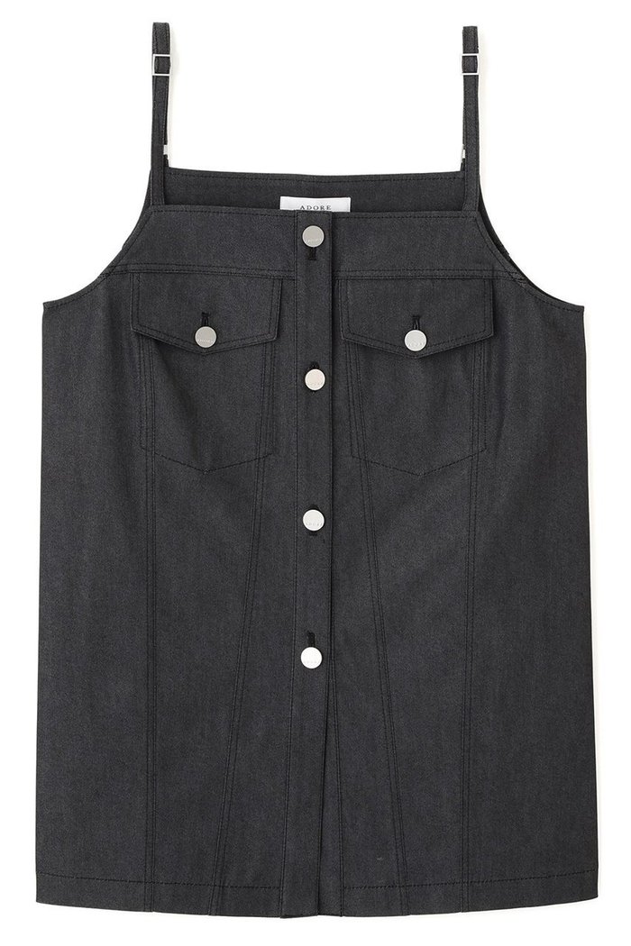 【アドーア/ADORE】のデニムライクストレッチブラウス インテリア・キッズ・メンズ・レディースファッション・服の通販 founy(ファニー) https://founy.com/ ファッション Fashion レディースファッション Fashion for Women トップス・カットソー Cut & Sew Tops キャミソール&ノースリーブ Camisoles & Sleeveless Tops シャツ・ブラウス・オフィスカジュアル Elegant Blouses & Button-Ups クール Cool, Chic ストリング String, Drawstring ストレッチ Stretch, Stretchy Fabric デニム Denim, Jeans Material ノースリーブ Sleeveless, No-Sleeve |ID: prp329100004689334 ipo3291000000035358122