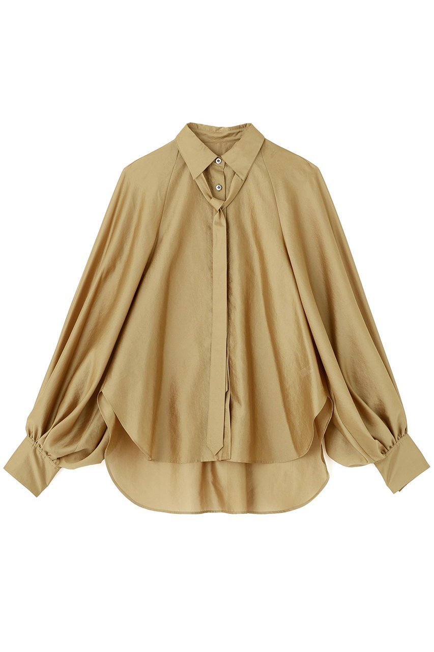【アドーア/ADORE】のシルキーオーガンブラウス インテリア・キッズ・メンズ・レディースファッション・服の通販 founy(ファニー) 　ファッション　Fashion　レディースファッション　Fashion for Women　トップス・カットソー　Cut & Sew Tops　シャツ・ブラウス・オフィスカジュアル　Elegant Blouses & Button-Ups　オーガンジー　Organza Fabric　シアー　Sheer, See-Through　シルク　Silk, 100% Silk　スリーブ　Sleeve, Long Sleeve / Short Sleeve　モダン　Modern, Contemporary　ロング　Long, Long-Length　新作・新入荷　New Arrivals / New In　ベージュ|ID: prp329100004689336 ipo3291000000033866854