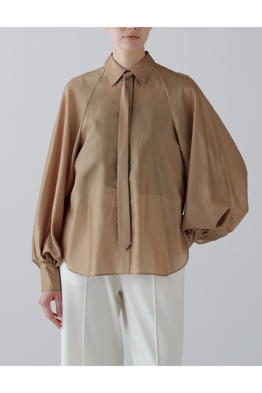 【アドーア/ADORE】のシルキーオーガンブラウス 人気、トレンドファッション・服の通販 founy(ファニー) 　ファッション　Fashion　レディースファッション　Fashion for Women　トップス・カットソー　Cut & Sew Tops　シャツ・ブラウス・オフィスカジュアル　Elegant Blouses & Button-Ups　オーガンジー　Organza Fabric　シアー　Sheer, See-Through　シルク　Silk, 100% Silk　スリーブ　Sleeve, Long Sleeve / Short Sleeve　モダン　Modern, Contemporary　ロング　Long, Long-Length　新作・新入荷　New Arrivals / New In　other-5|ID: prp329100004689336 ipo3291000000033866858
