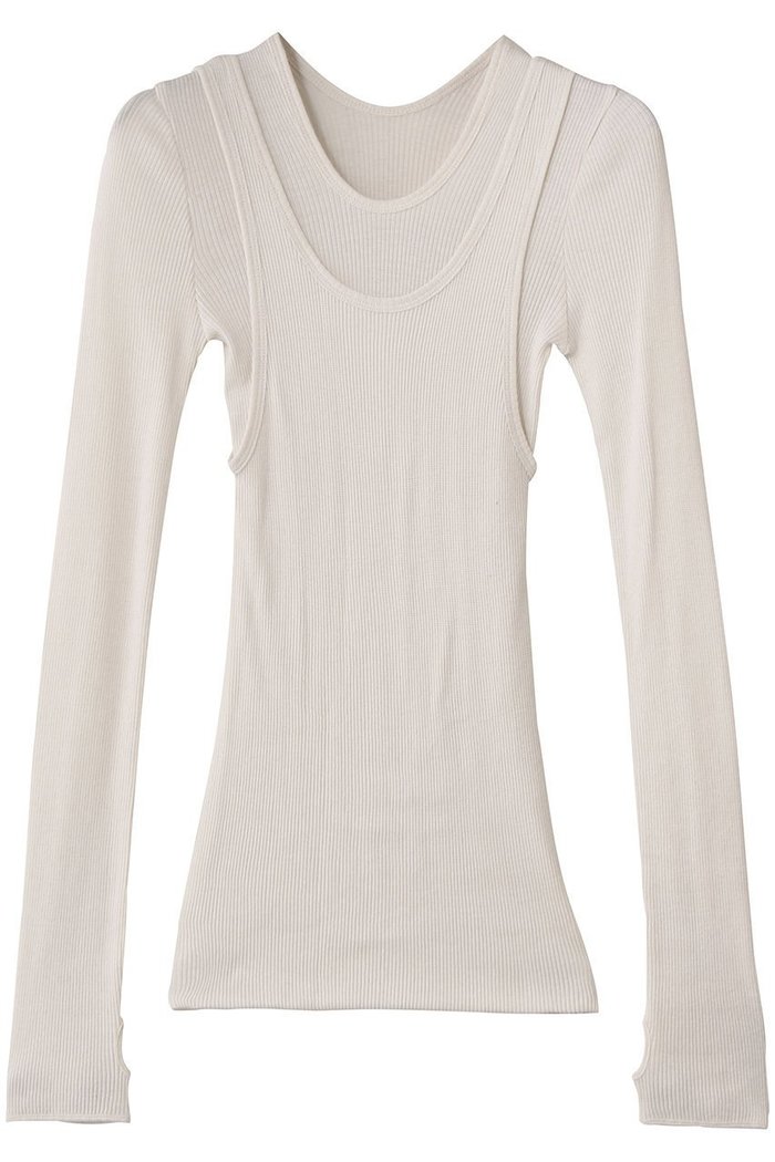 【デザイン ワークス/DESIGN WORKS】の【HAKUJI】Wool rib layerd レイヤードロングスリーブプルオーバー インテリア・キッズ・メンズ・レディースファッション・服の通販 founy(ファニー) https://founy.com/ ファッション Fashion レディースファッション Fashion for Women トップス・カットソー Cut & Sew Tops シャツ・ブラウス・オフィスカジュアル Elegant Blouses & Button-Ups ロングTシャツ・Tシャツ Longline T-Shirts & Tees カジュアルプルオーバー・ニットトップス Pullovers & Knit Tops / Casual Pullovers カットソー・ベーシックTシャツ Cut-and-Sewn Tops / Stretch Tees & Basics シンプル Simple, Minimal スリーブ Sleeve, Long Sleeve / Short Sleeve タンク Tank Top, Sleeveless Top バランス Balance, Style Balance ロング Long, Long-Length 長袖 Long Sleeve, Full Sleeve |ID: prp329100004689352 ipo3291000000035402837