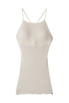 【デザイン ワークス/DESIGN WORKS】の【HAKUJI】Wool rib bra camisoleリブキャミソール アイボリー|ID:prp329100004689354
