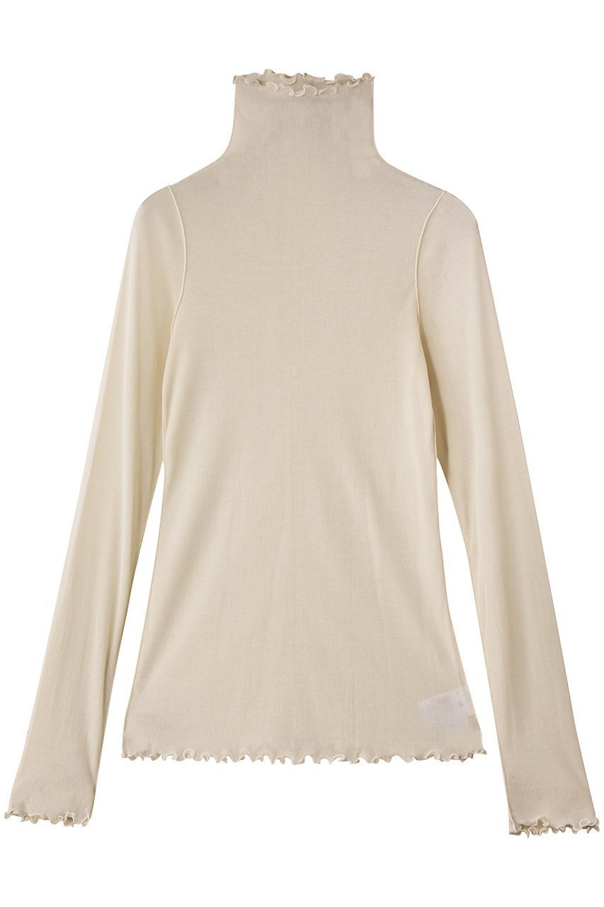 【デザイン ワークス/DESIGN WORKS】の【HAKUJI】Sheer rib high neck シアープルオーバー インテリア・キッズ・メンズ・レディースファッション・服の通販 founy(ファニー) 　ファッション　Fashion　レディースファッション　Fashion for Women　トップス・カットソー　Cut & Sew Tops　シャツ・ブラウス・オフィスカジュアル　Elegant Blouses & Button-Ups　ロングTシャツ・Tシャツ　Longline T-Shirts & Tees　カジュアルプルオーバー・ニットトップス　Pullovers & Knit Tops / Casual Pullovers　カットソー・ベーシックTシャツ　Cut-and-Sewn Tops / Stretch Tees & Basics　インナー　Innerwear　シンプル　Simple, Minimal　スリーブ　Sleeve, Long Sleeve / Short Sleeve　フィット　Fit, Slim Fit　フェミニン　Feminine, Girly　ボトルネック　Bottle Neck, Mock Neck　ロング　Long, Long-Length　新作・新入荷　New Arrivals / New In　アイボリー|ID: prp329100004689356 ipo3291000000033866992