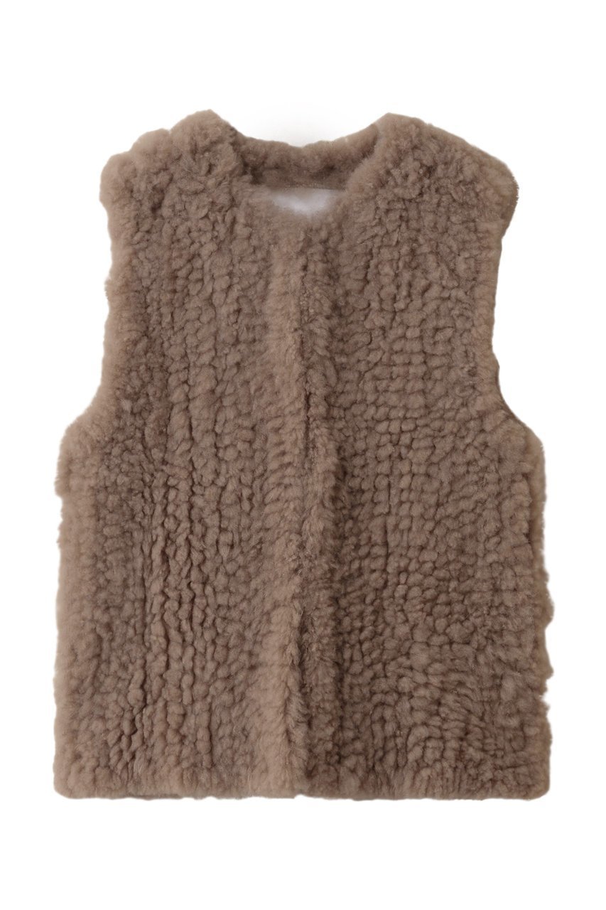 【プルミエ アロンディスモン/1er Arrondissement】のカシミアファーベスト インテリア・キッズ・メンズ・レディースファッション・服の通販 founy(ファニー) 　ファッション　Fashion　レディースファッション　Fashion for Women　アウター　Coat / Outerwear Collection　レディースジャケット・軽アウター　Jackets　ジャケット　Jacket, Outerwear　ベスト　Vest, Waistcoat　ミドル　Middle Length, Mid Height　ラグジュアリー　Luxury, Elegant　A/W・秋冬　Autumn/Winter　ブラウン|ID: prp329100004689364 ipo3291000000035840786