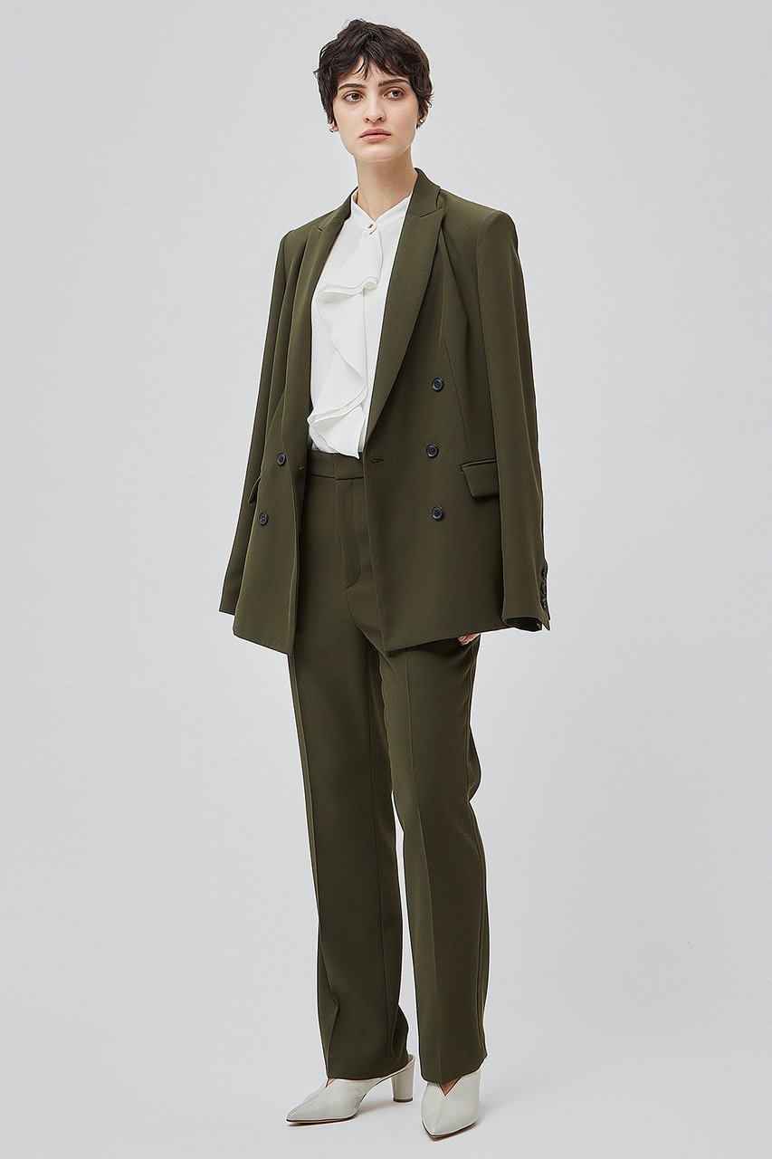 【ベイジ,/BEIGE,】のALAINA(アライナ)/スリムストレートパンツ 人気、トレンドファッション・服の通販 founy(ファニー) 　ファッション　Fashion　レディースファッション　Fashion for Women　パンツ　Pants & Trousers　おすすめ　Recommended / Our Picks　シンプル　Simple, Minimal　ジャケット　Jacket, Outerwear　ストレッチ　Stretch, Stretchy Fabric　ストレート　Straight, Straight Cut　セットアップ　Set-Up, Coordinated Outfit　センター　Center, Center Line　other-6|ID: prp329100004689369 ipo3291000000035585889