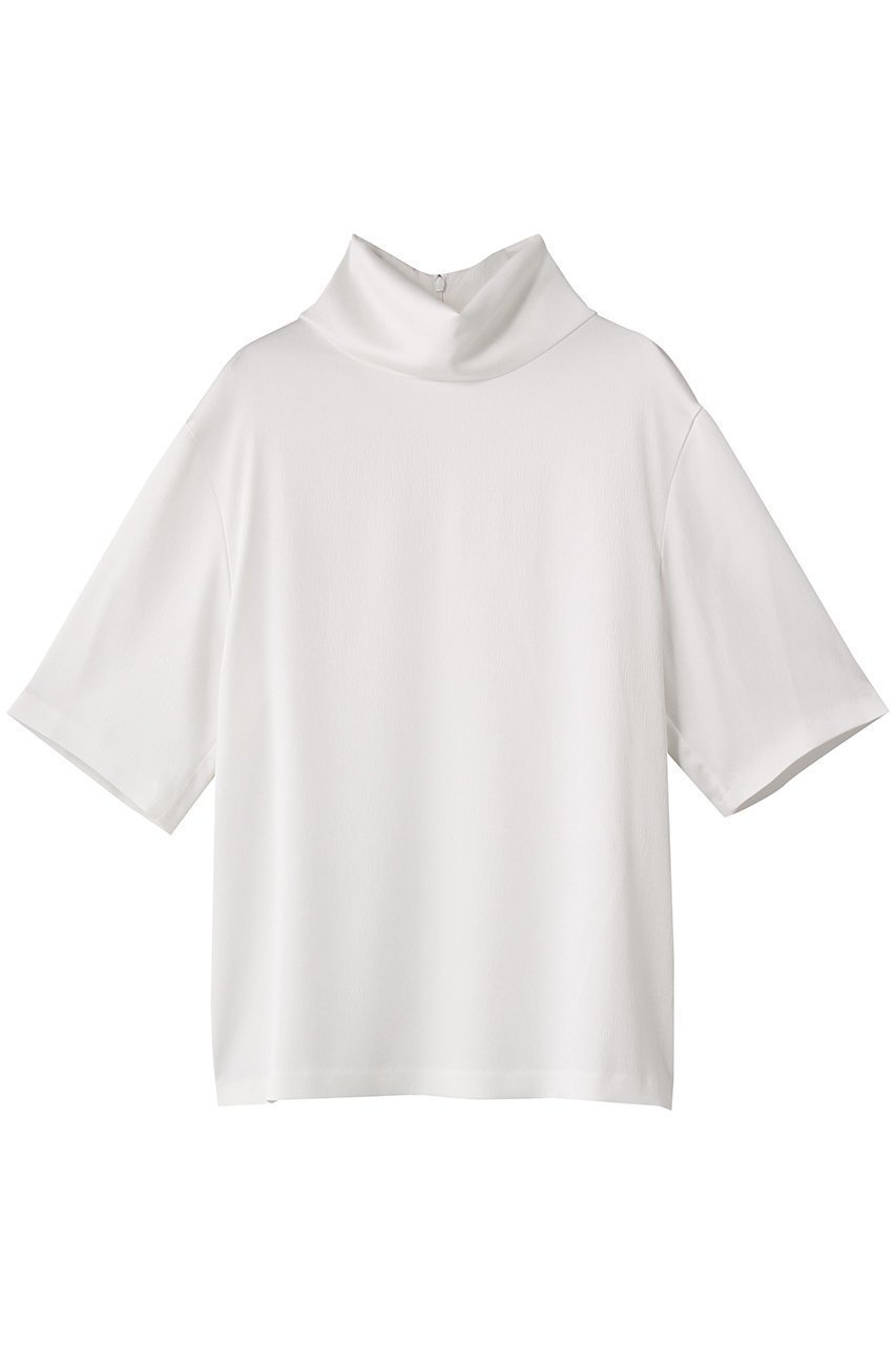 【ベイジ,/BEIGE,】のLLOYD(ロイド)/ハンマーサテンロールカラー半袖ブラウス インテリア・キッズ・メンズ・レディースファッション・服の通販 founy(ファニー) 　ファッション　Fashion　レディースファッション　Fashion for Women　トップス・カットソー　Cut & Sew Tops　シャツ・ブラウス・オフィスカジュアル　Elegant Blouses & Button-Ups　おすすめ　Recommended / Our Picks　とろみ　Fluid, Flowy Fabric　サテン　Satin, Glossy Fabric　ショート　Short, Short Length　シンプル　Simple, Minimal　スリーブ　Sleeve, Long Sleeve / Short Sleeve　セットアップ　Set-Up, Coordinated Outfit　半袖　Short Sleeve, Half Sleeve　新作・新入荷　New Arrivals / New In　Ecru|ID: prp329100004689376 ipo3291000000033867118