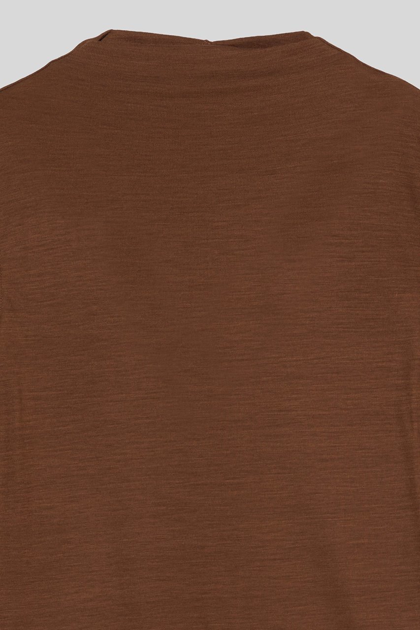 【イロット/IIROT】のハイゲージ ウールトップス 人気、トレンドファッション・服の通販 founy(ファニー) 　ファッション　Fashion　レディースファッション　Fashion for Women　トップス・カットソー　Cut & Sew Tops　シャツ・ブラウス・オフィスカジュアル　Elegant Blouses & Button-Ups　ロングTシャツ・Tシャツ　Longline T-Shirts & Tees　カットソー・ベーシックTシャツ　Cut-and-Sewn Tops / Stretch Tees & Basics　エレガント 上品　Elegant　ショート　Short, Short Length　シンプル　Simple, Minimal　スリーブ　Sleeve, Long Sleeve / Short Sleeve　ボトルネック　Bottle Neck, Mock Neck　新作・新入荷　New Arrivals / New In　A/W・秋冬　Autumn/Winter　other-2|ID: prp329100004689379 ipo3291000000033867152