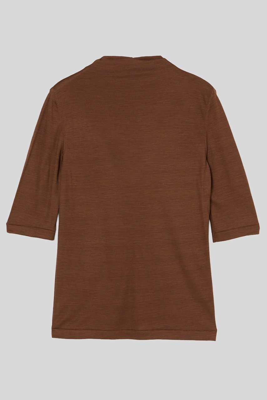 【イロット/IIROT】のハイゲージ ウールトップス 人気、トレンドファッション・服の通販 founy(ファニー) 　ファッション　Fashion　レディースファッション　Fashion for Women　トップス・カットソー　Cut & Sew Tops　シャツ・ブラウス・オフィスカジュアル　Elegant Blouses & Button-Ups　ロングTシャツ・Tシャツ　Longline T-Shirts & Tees　カットソー・ベーシックTシャツ　Cut-and-Sewn Tops / Stretch Tees & Basics　エレガント 上品　Elegant　ショート　Short, Short Length　シンプル　Simple, Minimal　スリーブ　Sleeve, Long Sleeve / Short Sleeve　ボトルネック　Bottle Neck, Mock Neck　A/W・秋冬　Autumn/Winter　 other-1|ID: prp329100004689379 ipo3291000000036128636