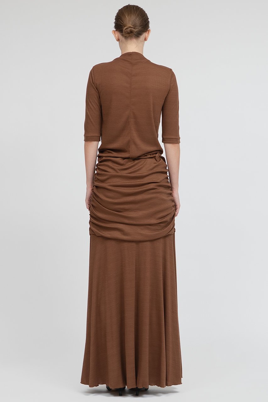 【イロット/IIROT】のハイゲージ ウールスカート 人気、トレンドファッション・服の通販 founy(ファニー) 　ファッション　Fashion　レディースファッション　Fashion for Women　スカート　Skirts　ワンピース　Dresses　エレガント 上品　Elegant　チュニック　Tunic, Long Top　ドレープ　Drape, Draping Fabric　ロング　Long, Long-Length　other-7|ID: prp329100004689380 ipo3291000000035840867