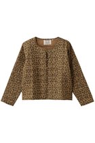 【エスゼット ブロックプリント/SZ Blockprints】のQUILTED JACKET LEOPARD キルティングジャケット ブラウン|ID:prp329100004689385