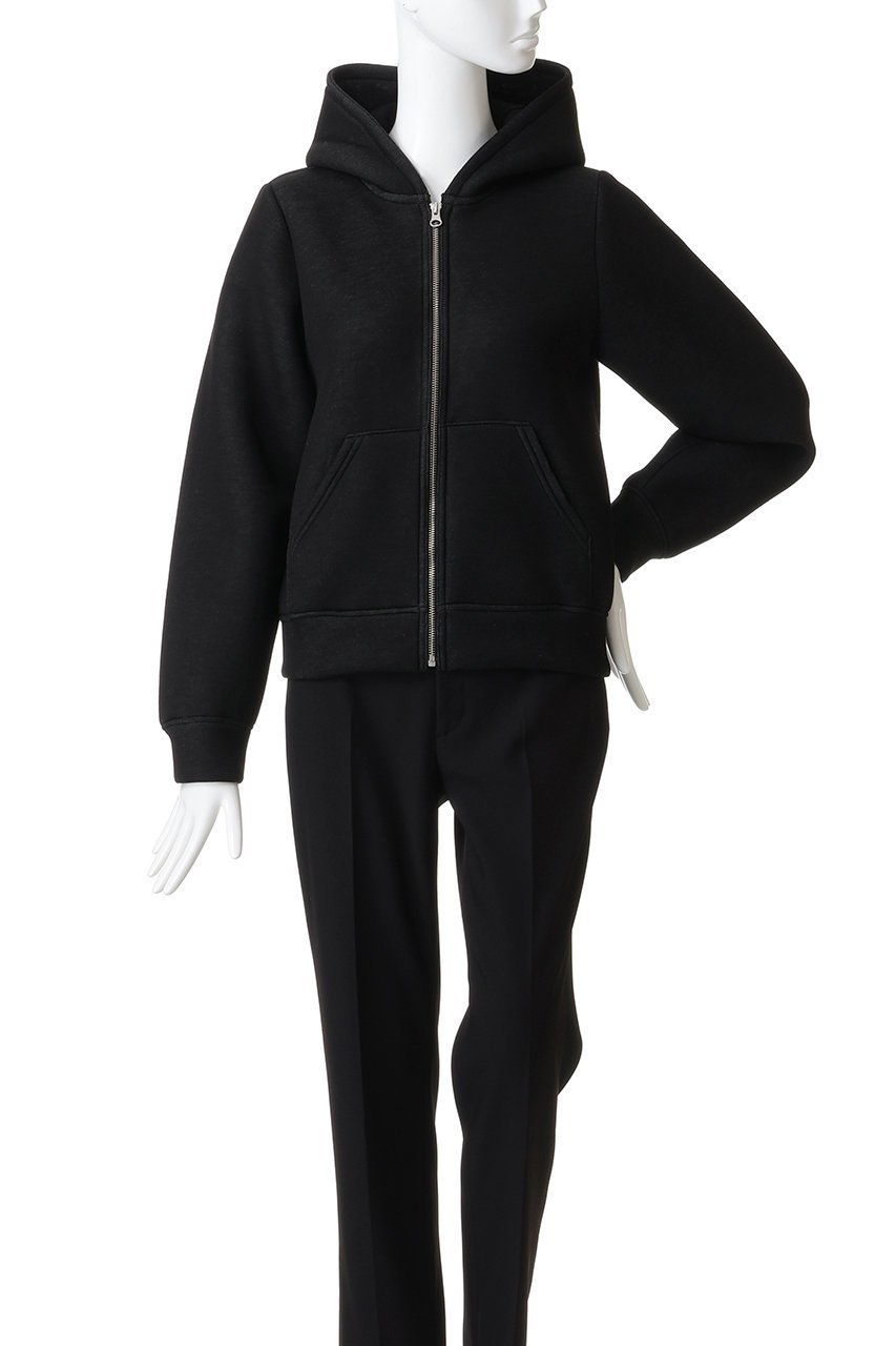 【ミディウミソリッド/MIDIUMISOLID】のsheer double-knit zip hoodie フーディー 人気、トレンドファッション・服の通販 founy(ファニー) 　ファッション　Fashion　レディースファッション　Fashion for Women　トップス・カットソー　Cut & Sew Tops　ニット　Knit Tops & Sweaters　シャツ・ブラウス・オフィスカジュアル　Elegant Blouses & Button-Ups　レディースパーカー・カジュアルフーディー　Casual Hoodies & Sweatshirts　ロングTシャツ・Tシャツ　Longline T-Shirts & Tees　スウェット・クルーネックトップス　Sweatshirts & Crewnecks / Relaxed Fit Sweat Tops　カットソー・ベーシックTシャツ　Cut-and-Sewn Tops / Stretch Tees & Basics　インナー　Innerwear　コンパクト　Compact, Small Size　シンプル　Simple, Minimal　ジャケット　Jacket, Outerwear　冬　Winter / This Winter　新作・新入荷　New Arrivals / New In　other-2|ID: prp329100004689391 ipo3291000000033867249