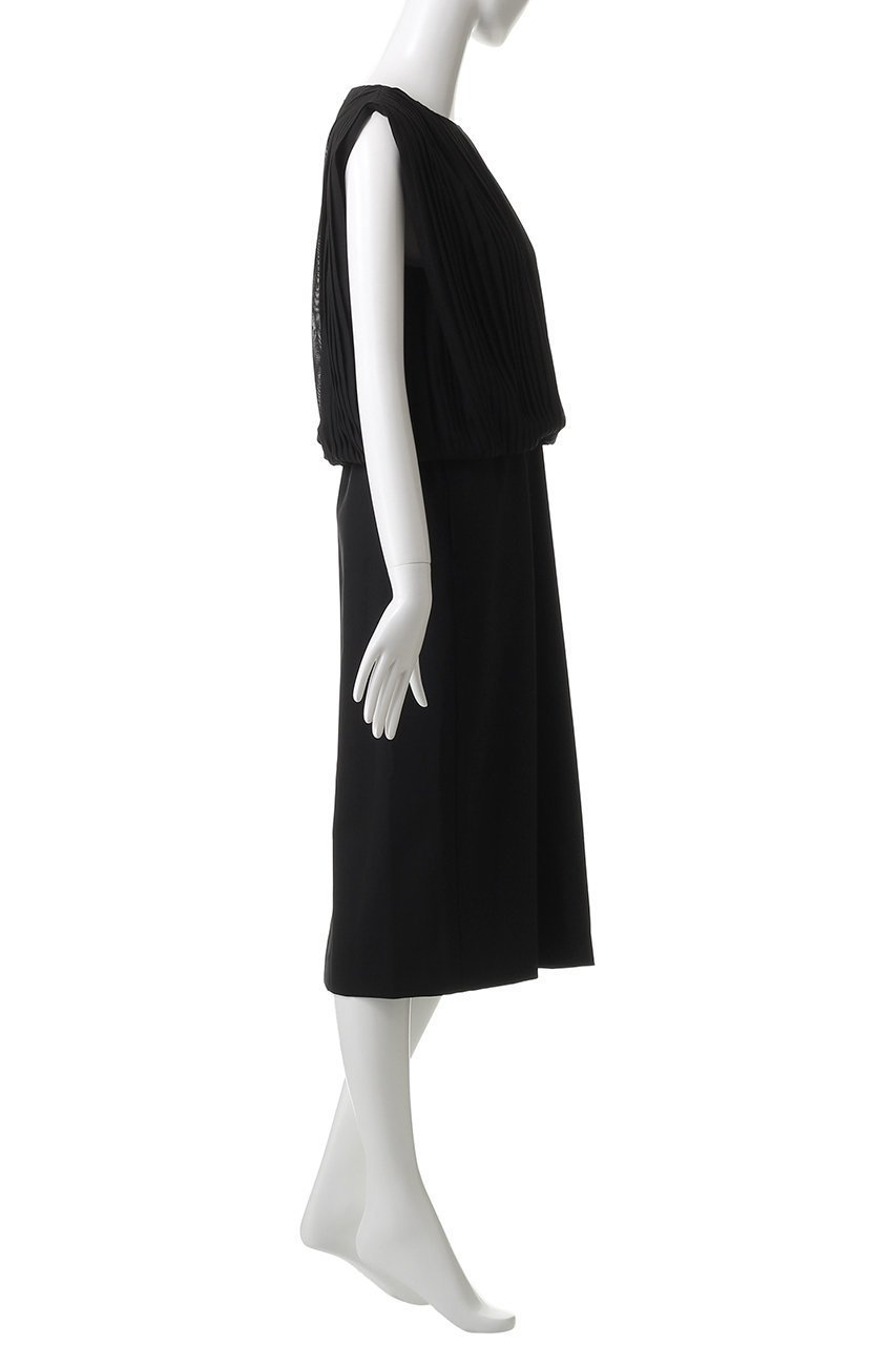 【エステータ/esteta】のウールトロドライストレッチ プリーツコンビ ワンピース 人気、トレンドファッション・服の通販 founy(ファニー) 　ファッション　Fashion　レディースファッション　Fashion for Women　ワンピース　Dresses　チュニック　Tunic Tops & Dresses　オケージョン　Occasion Wear　コンビ　Combo, Combination Style　チュニック　Tunic, Long Top　ドッキング　Docking, Mixed Material　プリーツ　Pleats, Pleated　ロング　Long, Long-Length　エレガント 上品　Elegant　other-3|ID: prp329100004689403 ipo3291000000035840950