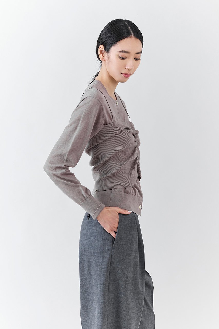 【エステータ/esteta】のビスチェカーディガン 人気、トレンドファッション・服の通販 founy(ファニー)  ファッション Fashion レディースファッション Fashion for Women トップス・カットソー Cut & Sew Tops ニット Knit Tops & Sweaters カーディガン・羽織り Layered Style Cardigans ビスチェ Bustiers & Corset Tops / Layered Bustier Style エレガント 上品 Elegant カーディガン Cardigan, Knitwear シャーリング Shirring, Ruched ビスチェ Bustier, Corset Top A/W・秋冬 Autumn/Winter other-7|ID: prp329100004689404 ipo3291000000034154557