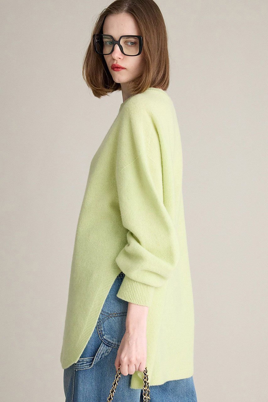 【ブリル/BRILL】のラムウールラウンドヘムプルオーバー 人気、トレンドファッション・服の通販 founy(ファニー) 　ファッション　Fashion　レディースファッション　Fashion for Women　トップス・カットソー　Cut & Sew Tops　ニット　Knit Tops & Sweaters　カジュアルプルオーバー・ニットトップス　Pullovers & Knit Tops / Casual Pullovers　おすすめ　Recommended / Our Picks　スリット　Slit, Slit Detail　セットアップ　Set-Up, Coordinated Outfit　パターン　Pattern, Design Print　ホールガーメント　WholeGarment, Seamless Knit　ボトム　Bottoms, Lower Wear　ミニスカート　Mini Skirt, Short Skirt　ロング　Long, Long-Length　新作・新入荷　New Arrivals / New In　other-2|ID: prp329100004689410 ipo3291000000033867370